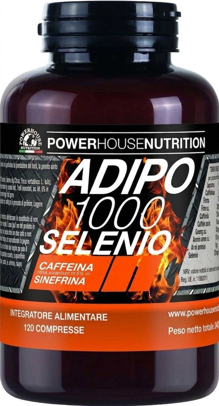Integratore Alimentare con Caffeina Naturale e Selenio – ADIPO 1000 SELENIO – Su