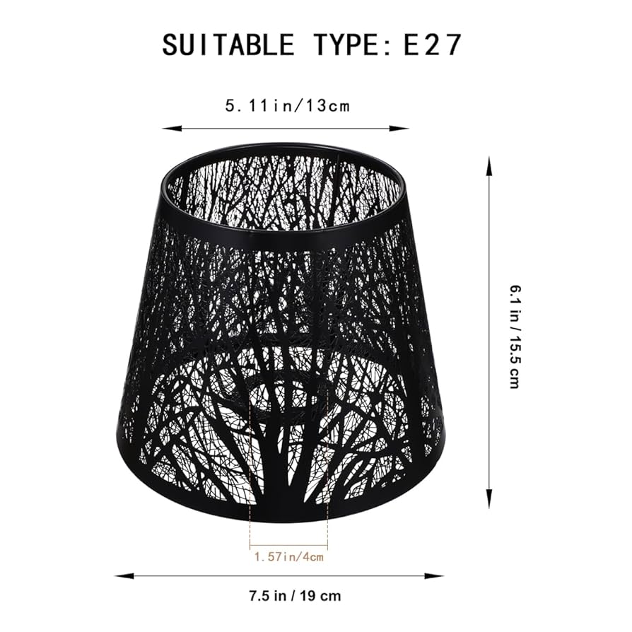 Lurrose Metal Lamp Shades Metal Trees Lampshade Modern