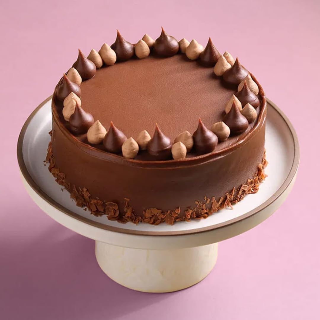 FlowerAura Delicious Fresh 0.5Kg Silky Milky Eggless Chocolate Cake For Birthday | Anniversary | Wedding | Mother's Day | Father's Day | Valentine's Day | Christmas | New Year (Same Day Delivery)-image-42