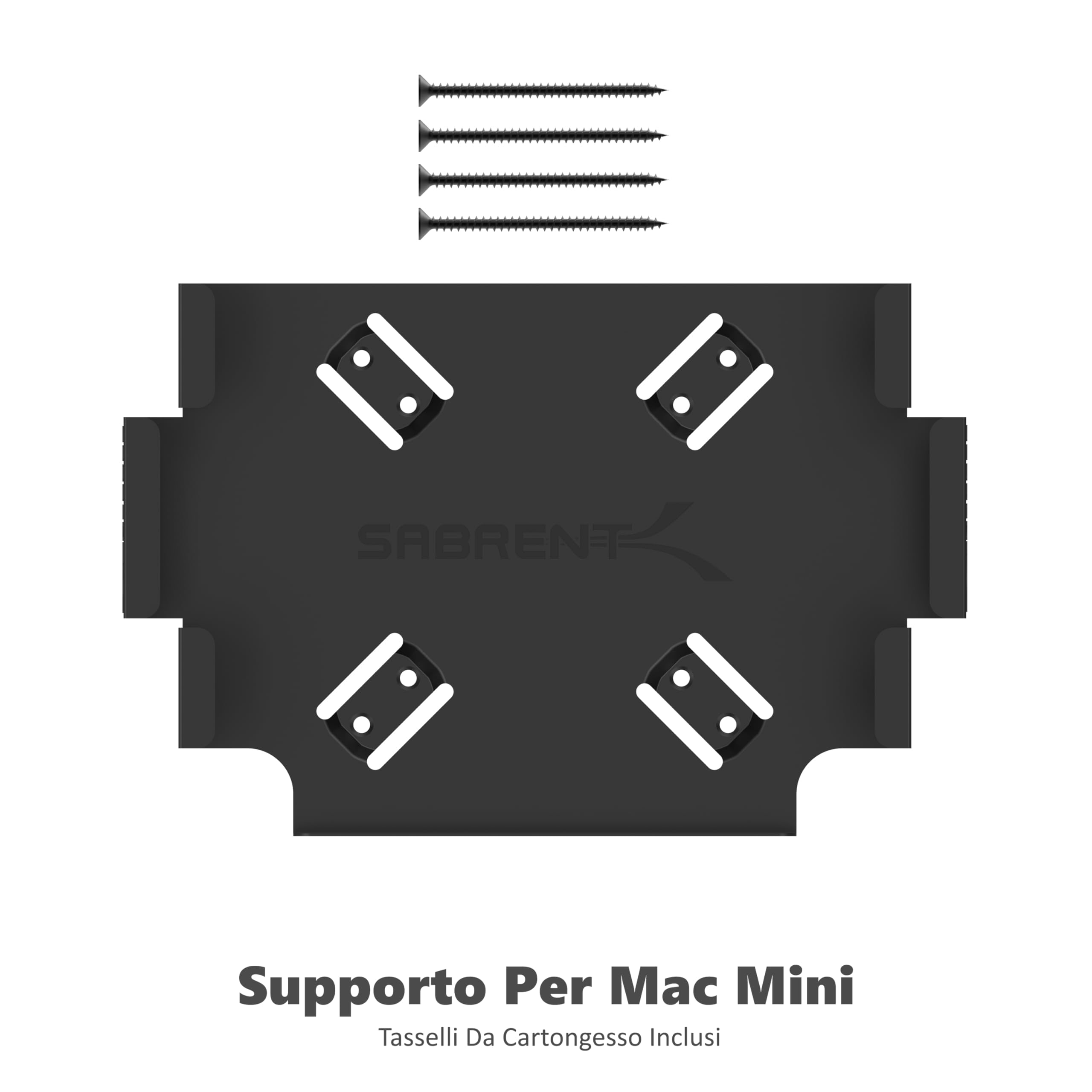Supporto VESA Per Mac Mini Sabrent - In Alluminio, Da Tavolo O Parete, Nero, Risparmia Spazio - Foto 2