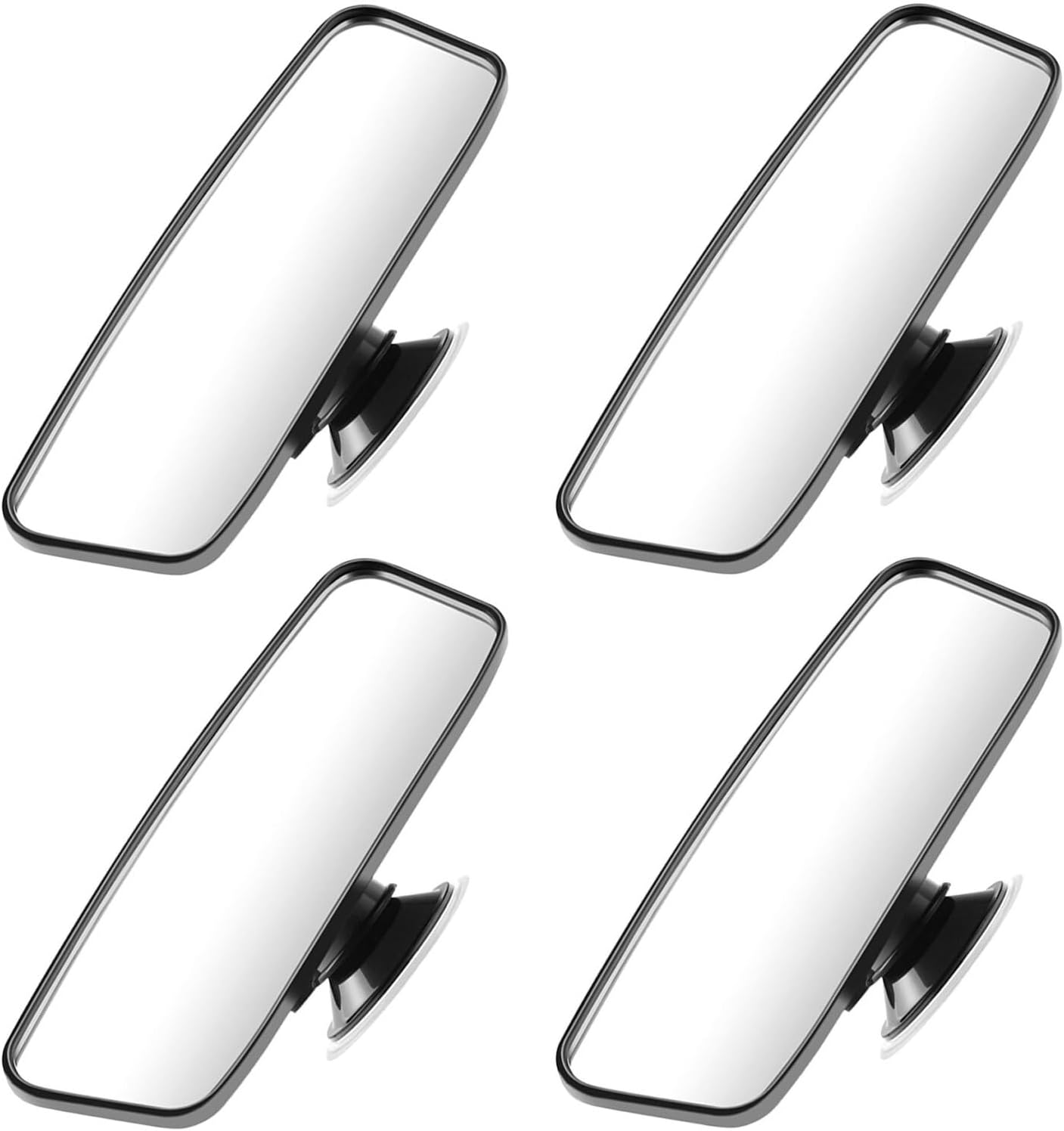 Toddmomy 4pcs Car Observation Mirror with Suction Cup and Safety, Adjustable Wide Angle Rear Facing Mirror for Vehicle Interior Care