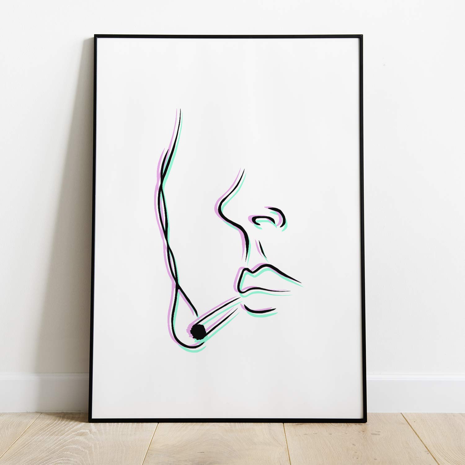 Amazon.com: Trippy Dope Art Poster By Haus and Hues | Minimalist Wall  Decor, Cool Poster for College Dorm Room Accessories, Pink Room Glam Decor,  Apartment Decor for College Girls, college apartment decor