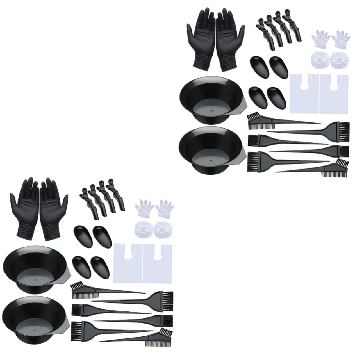 DOITOOL 2 Sätze À Stück Duschhaube Einweg Haarfarben-Kits Clip Haarfärbemittel-Set Haarfärbeset Kamm zum Färben der Haare Emulsion Suite 26-teiliges Set Haarfärbeschale einstellen