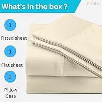 Vista 70 de Juego de sábanas de 800 hilos – Juego de sábanas universal de AFT 100% algodón egipto para colchones de hasta 8 pulgadas de profundidad, barco