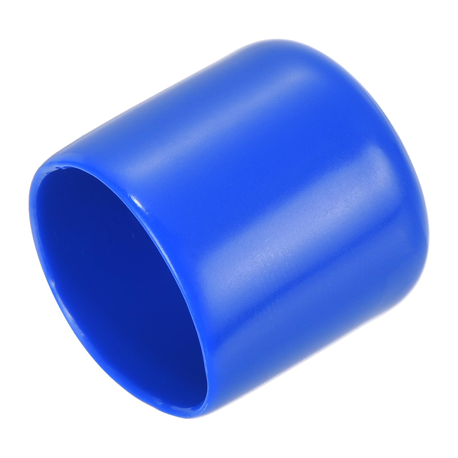 uxcell 20pcs Rubber End Caps 24mm ID Vinyl Round Tube Bolt Cap Cover Screw Thread Protectors Blue