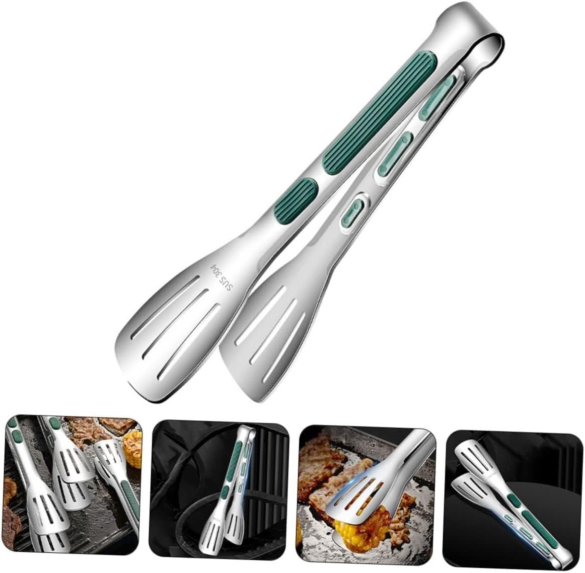 Kitchen Cooking Tongs,Barbecue Tongs Outdoor Accessory Tongs for Grilling Cooking Tongs Kitchen Tongs(23.5X4.5X4CM)