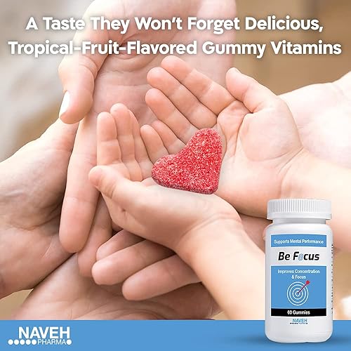Miniatura 7 de NAVEH PHARMA Be Focus | Suplemento de enfoque | Potenciador natural del cerebro para niños y adultos | Suplementos de azafrán de 30 mg | Nootrópico