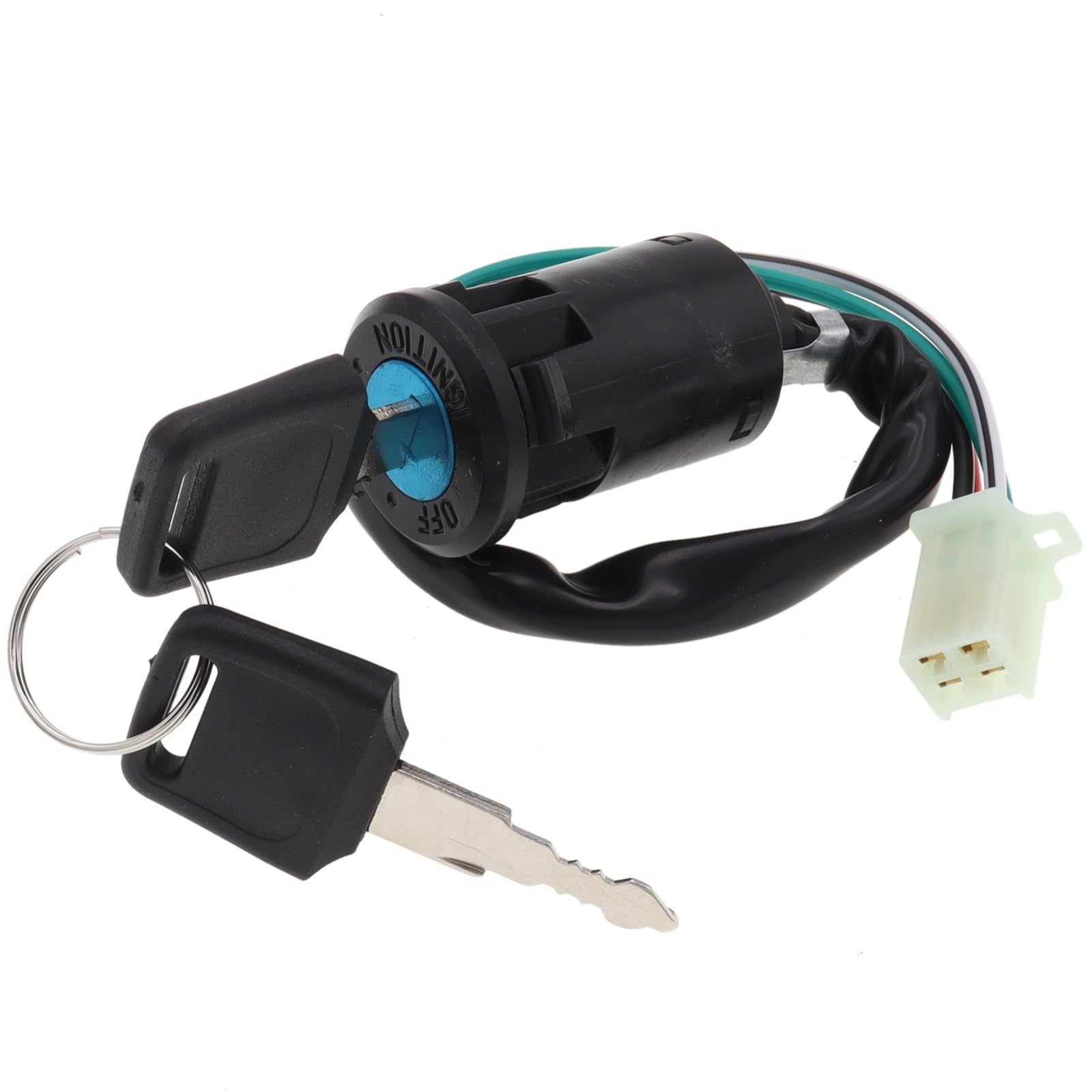 Interruptor de llave de motocicleta 1 Uds 2/4 cables pines interruptor de arranque llave de bloqueo para ATV Go Kart Scooter motocicleta ETC