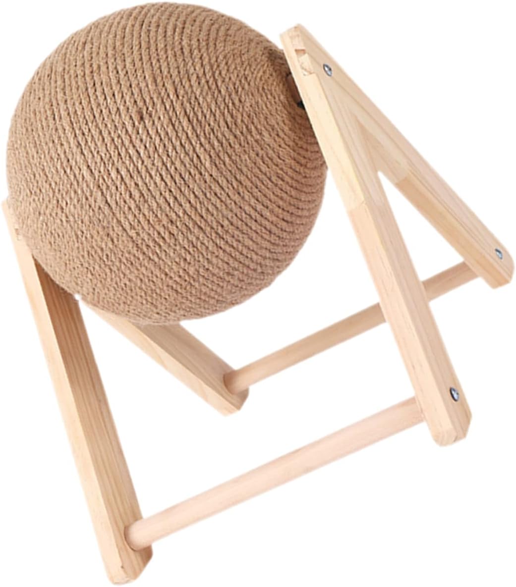 Sturdy Cat Scratcher Toy Interactive Kitten Scratch Ball Cat Furniture Pet Accessory