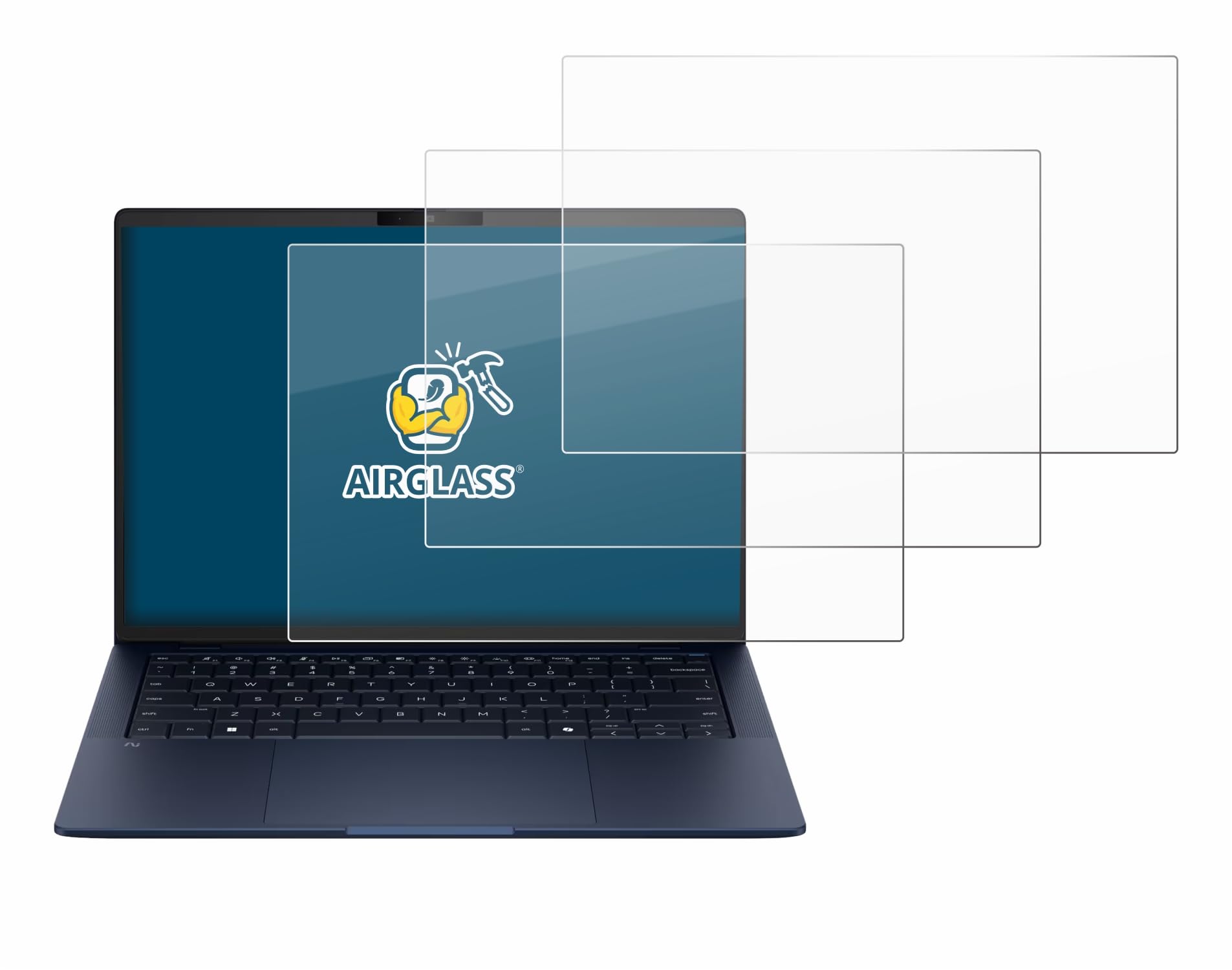 brotect Pellicola Protettiva Vetro per HP EliteBook X G2a 14 Protezione Schermo (3 Pezzi) [Durezza Estrema 9H, Chiaro]