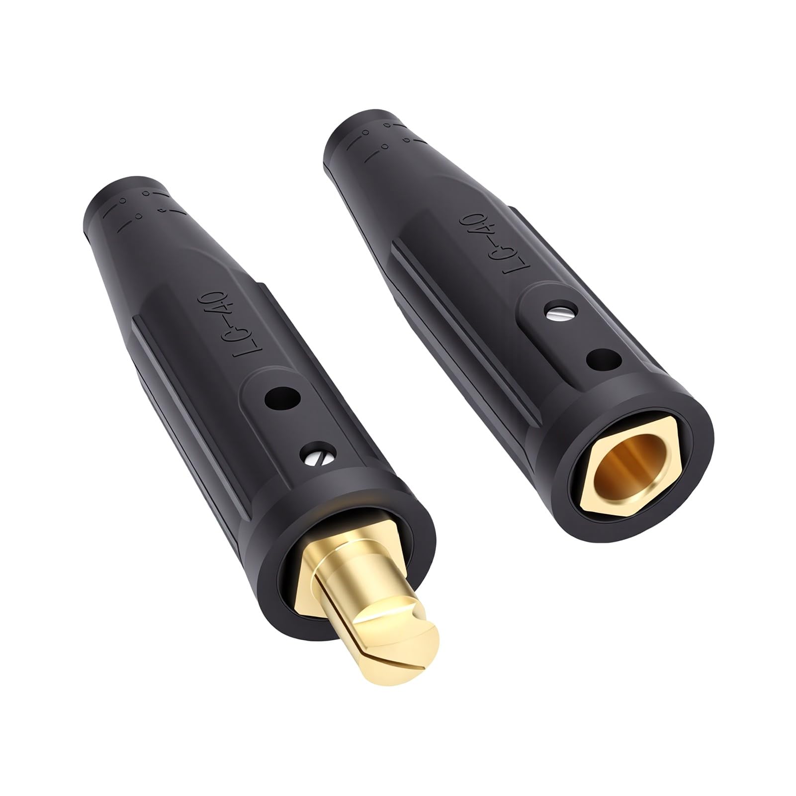 Sorandy Conectores Rápidos del Cable de Soldadura 350A Latón 1/0-2/0 AWG