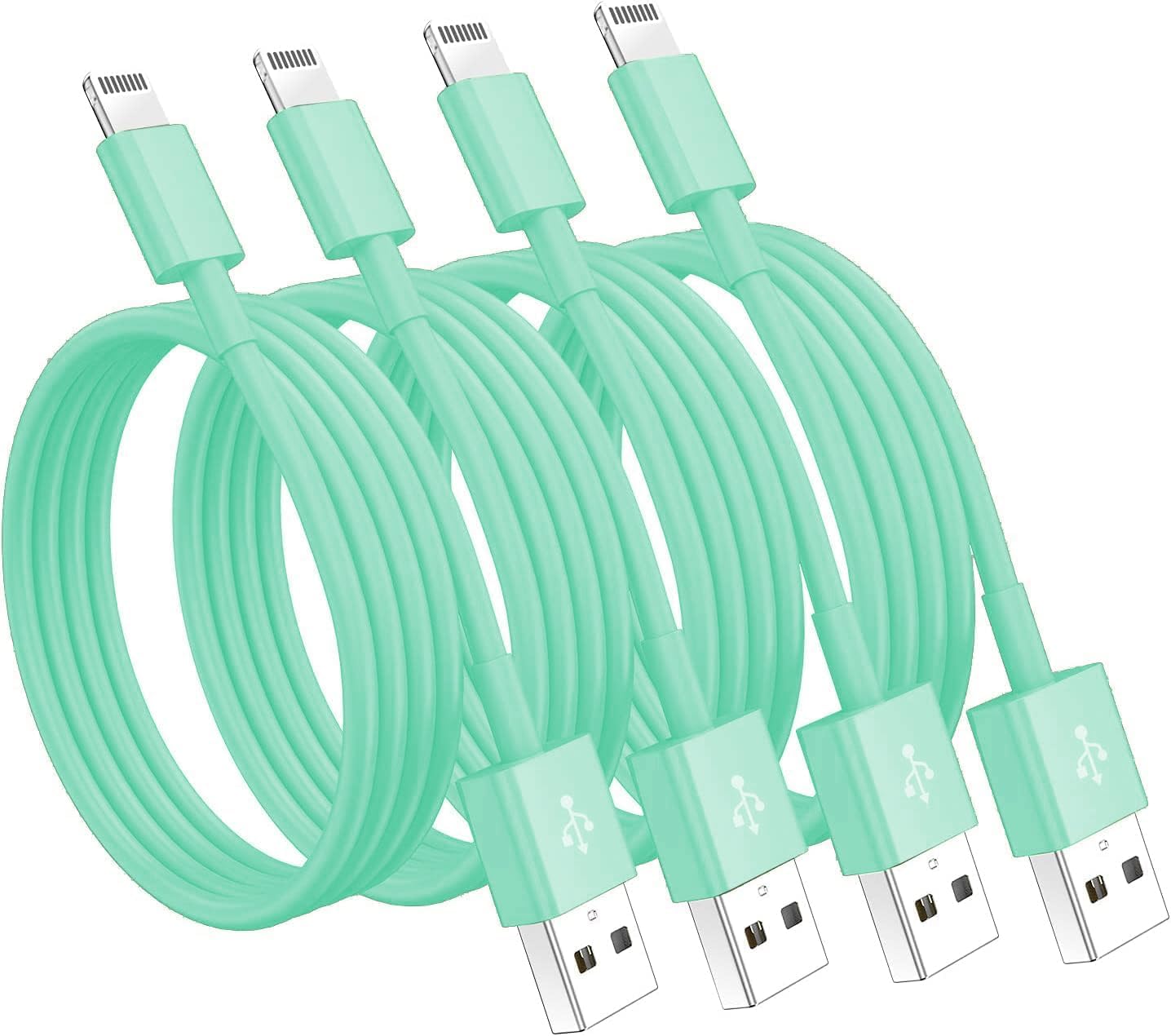 Susnwere 4 Pack [Apple MFi Certified] Apple Charging Cables 6ft, iPhone Chargers, Lightning Fast iPhone Charging Cord for iPhone 12/11/11Pro/11Max/ X/XS/XR/XS Max/8/7, ipad(White) — Amazon image 20