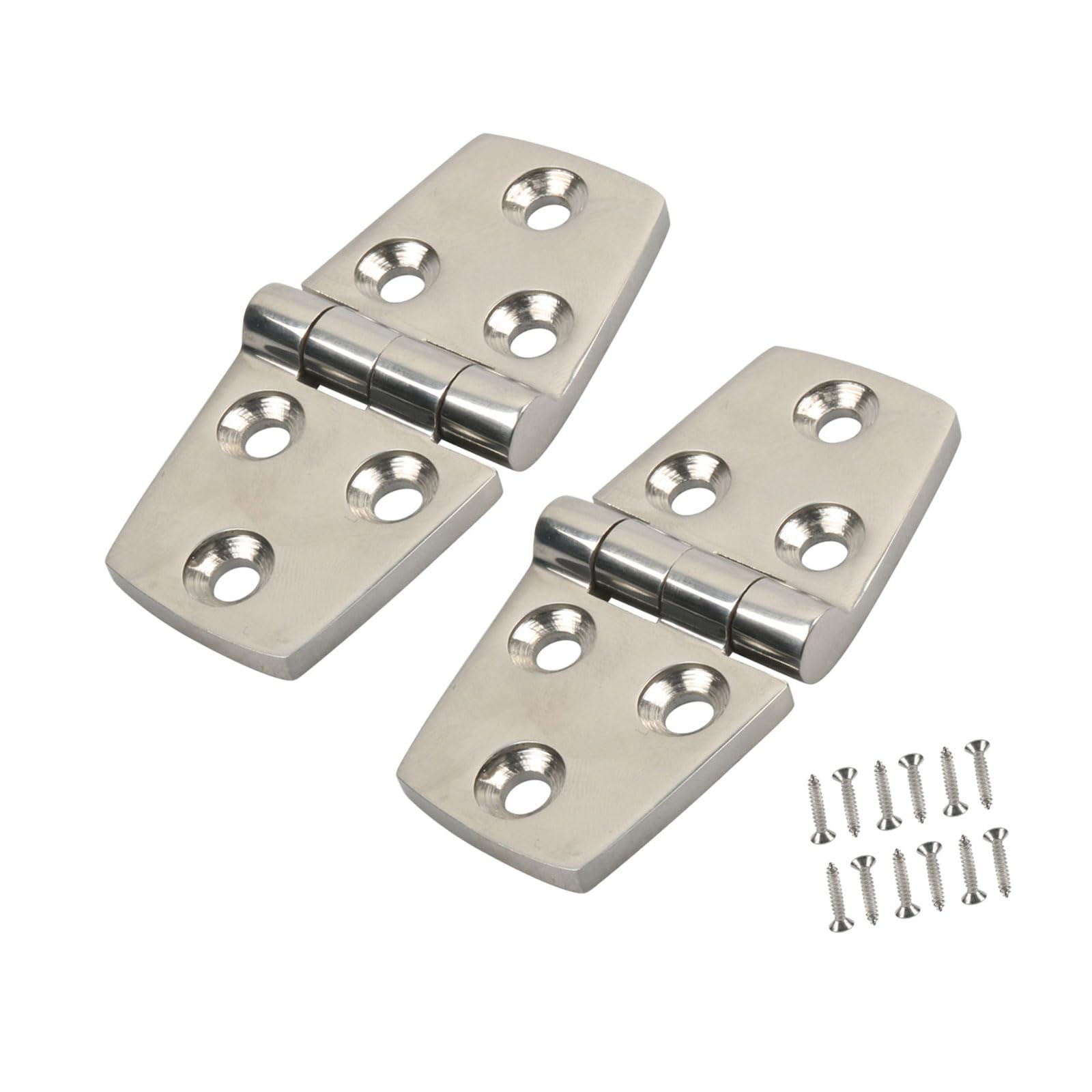Hsyzygian Style2 2Pcs Heavy Duty Cast 316 Stainless Steel Hinges For Boat Hatches And Cabin Doors 76Mm X 38Mm Heavy Duty Boat Hinge