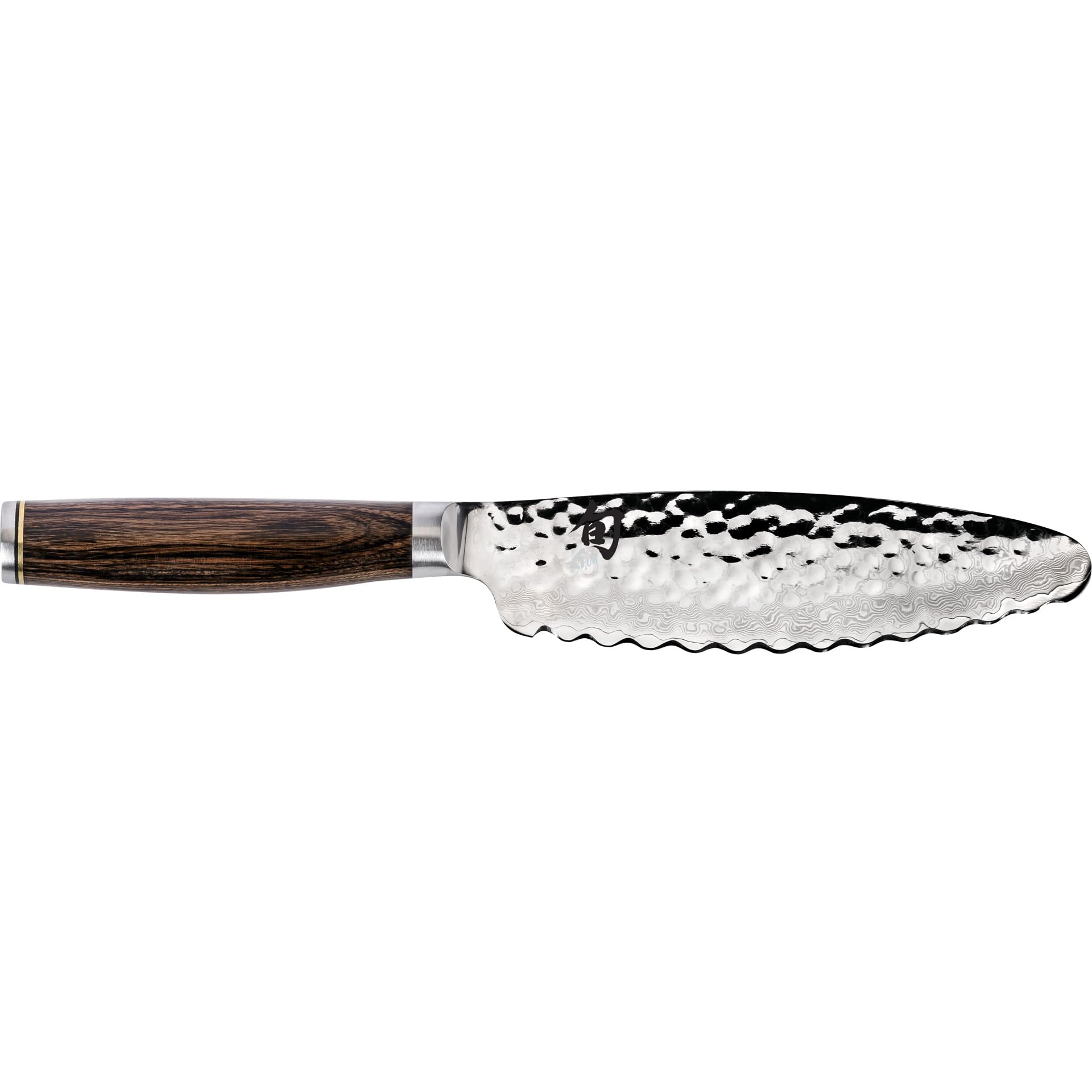 Premier 6" Ultimate Utility Knife, Handcrafted Japanese Knife, VG-MAX Core with Damascus Stainless Steel Cladding, Pakkawood Handle, Precision and Sharpness for Professional and Home Chefs