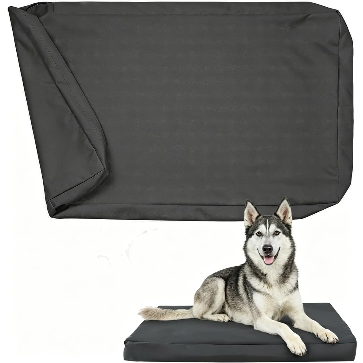Forro de cama para perro, forro de cama de repuesto para mascotas, uso en interiores y exteriores (112 x 80 x 10 cm)