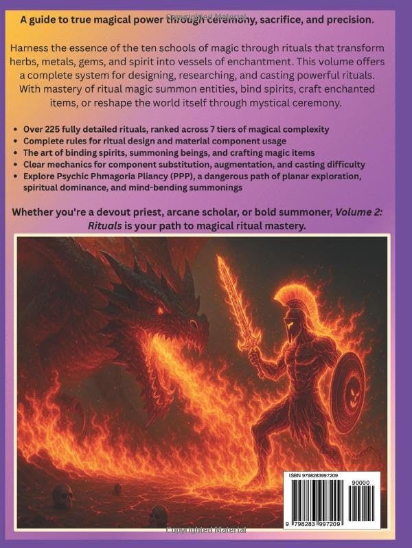 Point System Gaming - Magic System - Volume 2: Rituals: Contains over 200 Magic Rituals (Core Rules) - Image 2