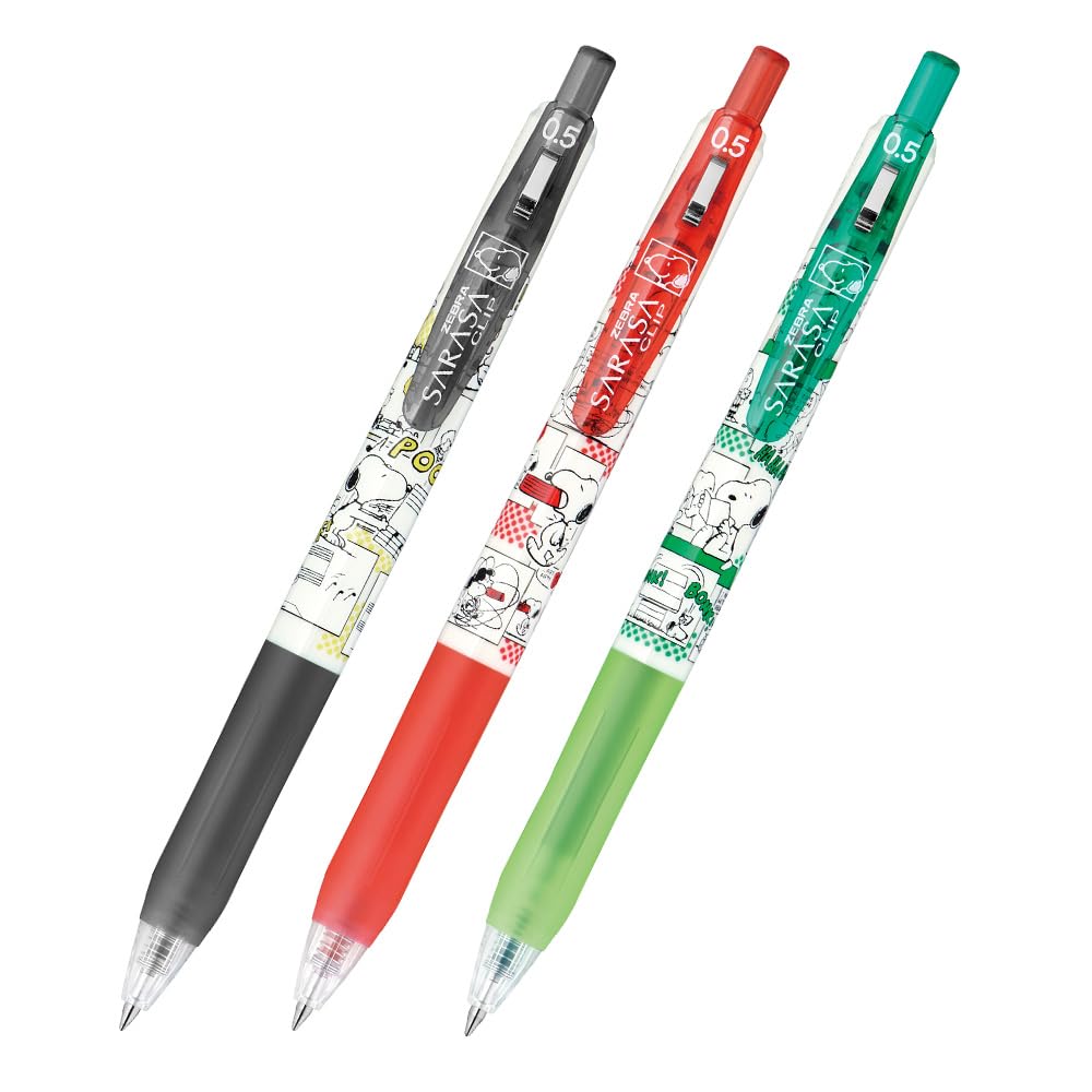 Amazon | ゼブラ スヌーピー ジェルボールペン サラサクリップ 0.5mm