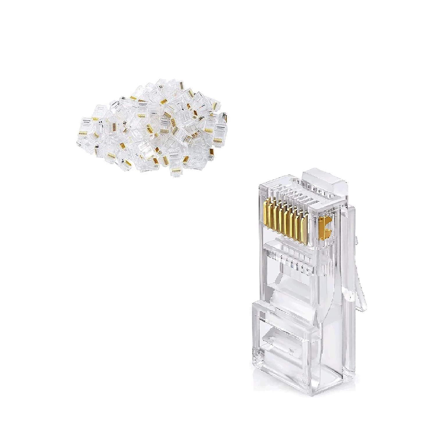 See full amazon price history chart for WETEK Cat 6 RJ45 Connector Module Plugs - (Pack of 25) Nos, UTP Network Plug for Solid Wire and Standard Cable, Transparent WETEK Cat 6 RJ45 Connector Module Plugs - (Pack of 25) Nos, UTP Network Plug for Solid Wire and Standard Cable, Transparent (B0BW6HK3SW) Amazon Price History, Amazon Price Tracker