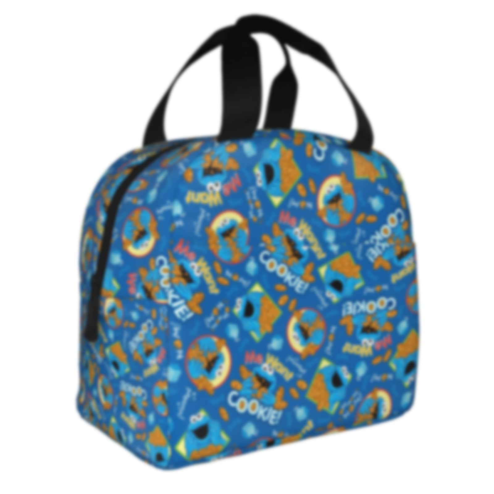 Lunch Box Cute Leak Proof Insulated Lunch Cooler Bag Cookie Cute Monster Food Handbags Men Lunch Bags For Work Backpack Picnic Lunch Box For Family Picnic Camping