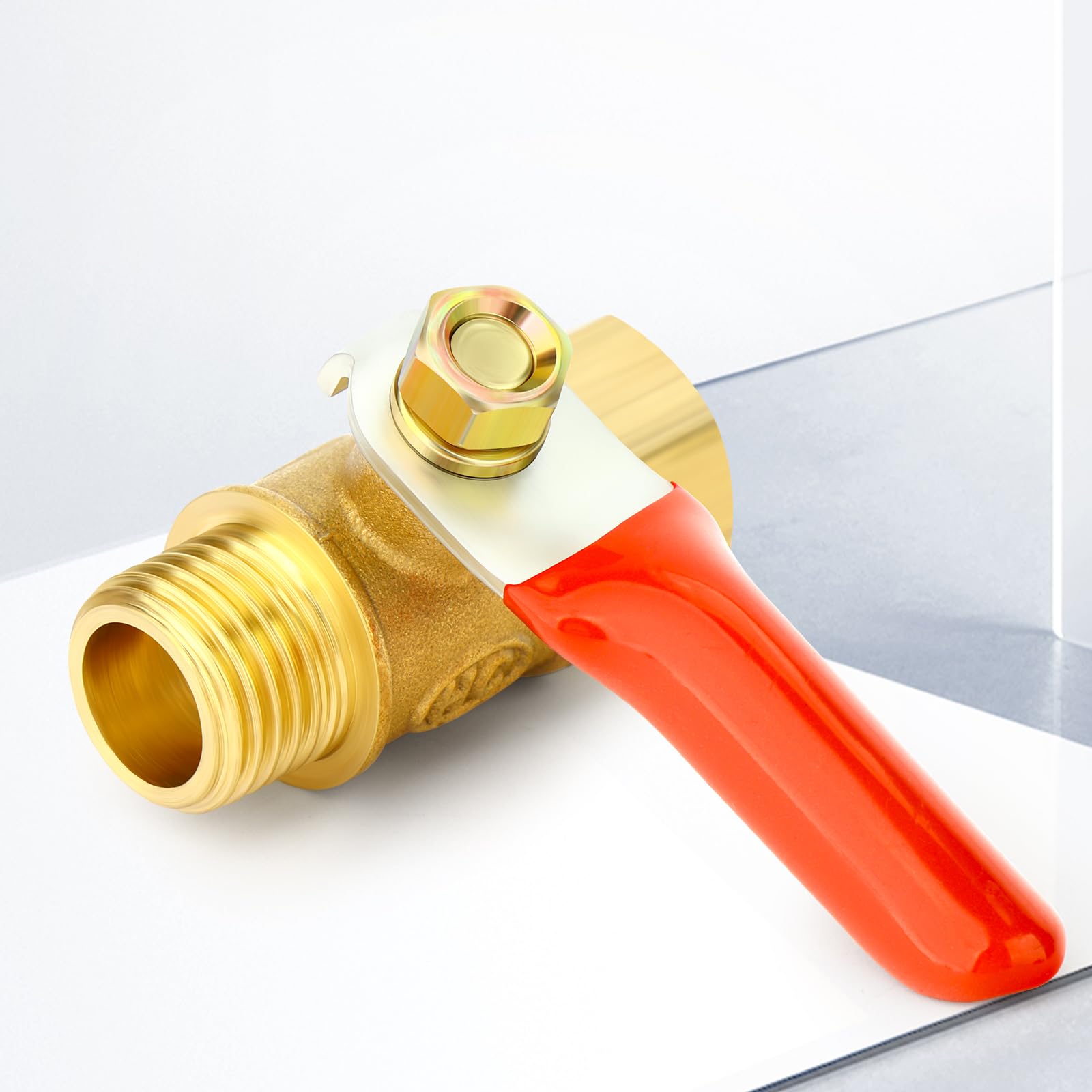 TAILONZ PNEUMATIC 1 szt. 1/4 cala mosiądz Mini zawór kulowy wyłącznik odcinający, 1/4 cala męski x żeński BSP gwint złączka do rur