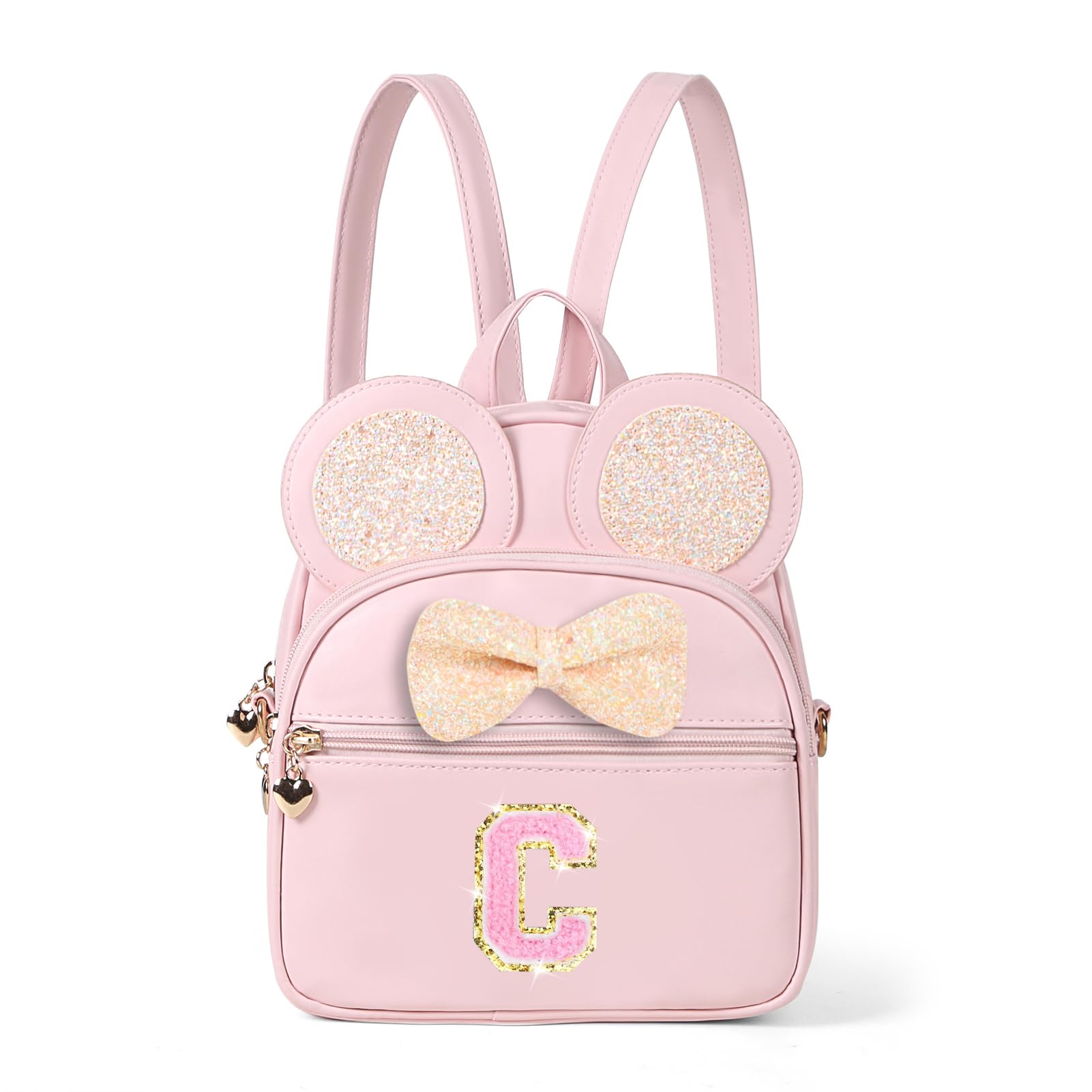 cotmcor Mini Backpack for Girls Bowknot, Cute Leather Backpack Toddler Purse Birthday Gifts for Kids Girls