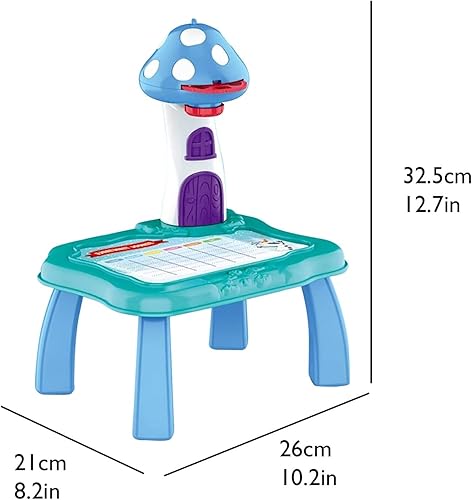 Miniatura 6 de Mesa de proyector de dibujo para niños, proyector de juguete para trazar y dibujar con luz, mesa de dibujo de pintura, proyector de arte, tablero
