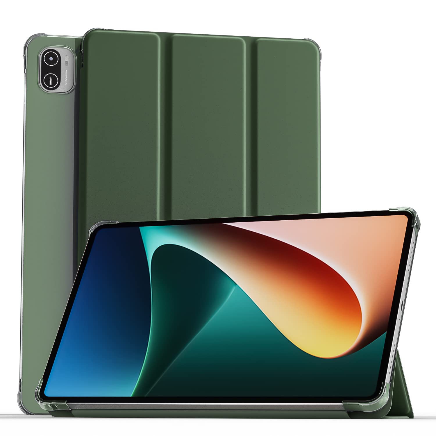 MOCA Translucent Back Flip Case for Xiaomi Pad 5 / Pad 5 Pro 11 Folio Flip Cover Protective Slim Case for Xiaomi Mi Pad 5 /Pad 5 Pro 11" (Dark Green) (B0BGH8Y2C2) Amazon Price History, Amazon Price Tracker