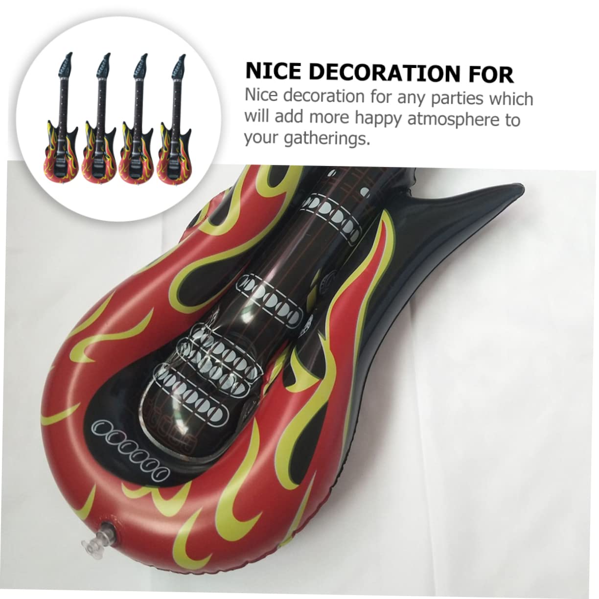 Cherry Red Electruic Guitar Shaped Rockin' Key Compatible with #66 KW1 KW10