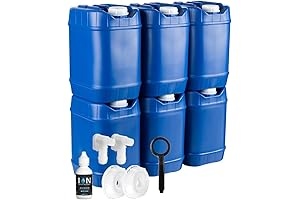 AquaBricks 5-Gallon Stackable Water Storage System for Emergency Preparedness