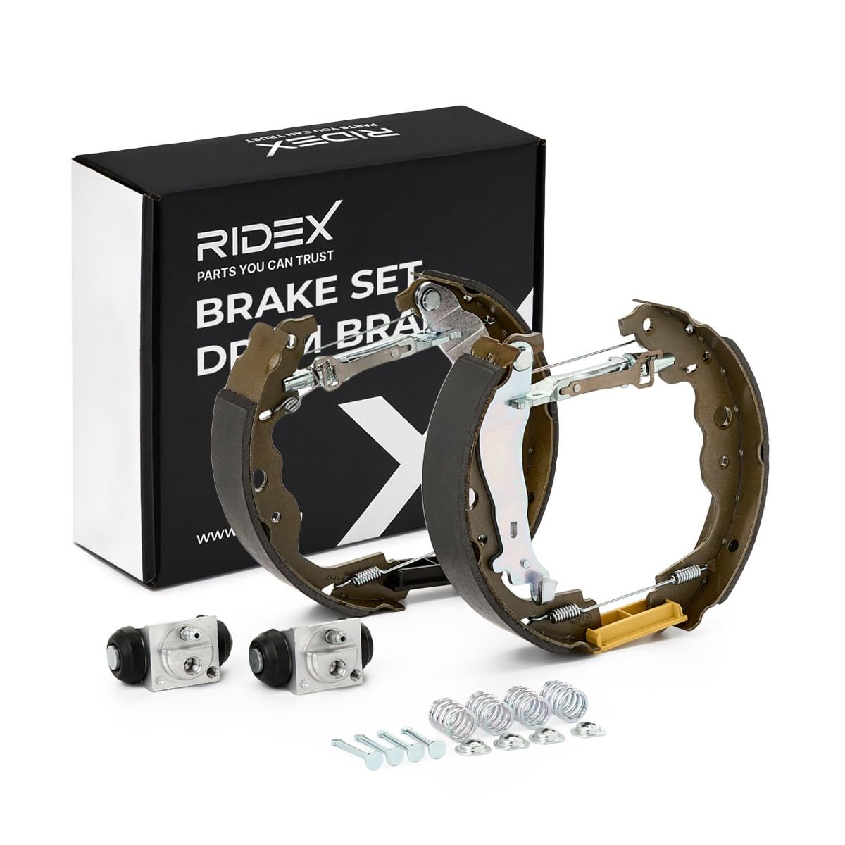 RIDEX 3859B0229 Kit de freins à tambour Arrière avec accessoires avec cylindre de roue Compatible avec RENAULT Kangoo 2 Express FW, FW0/1