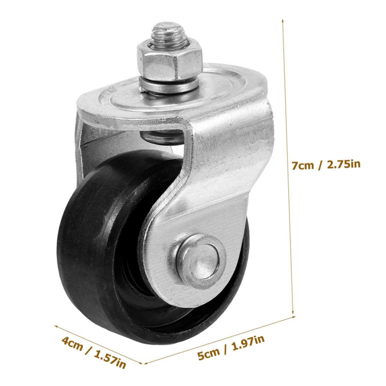 Gatuida 4pièces Roues Pivotantes De Remplacement Pour Jack Hydraulique Accessoires De Support Robustes Pour Chariots De Tonnes