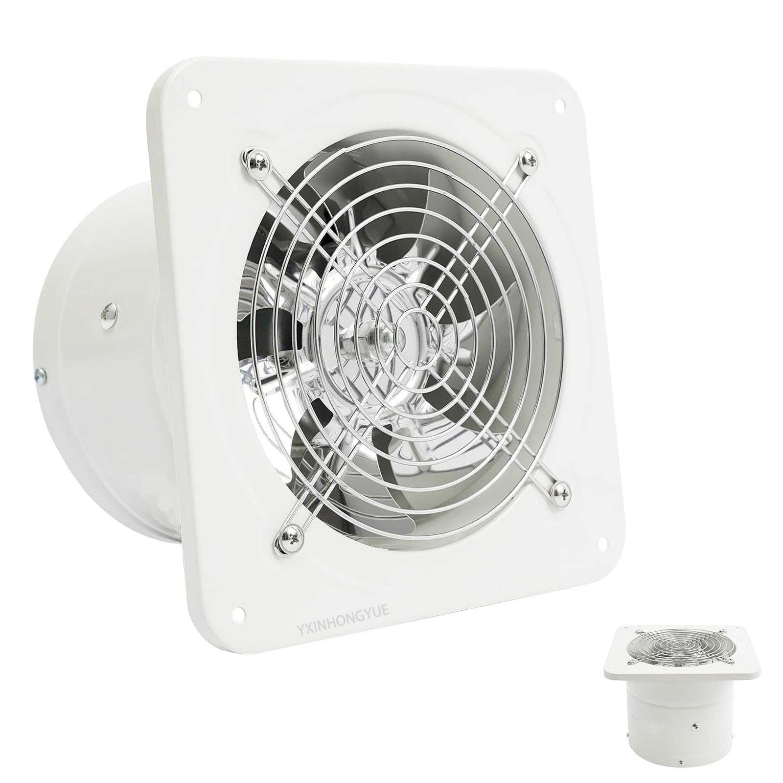 8 inch,220V, 7/8 Inch Extractor Fan Household Air Ventilator 2800RPM Kitchen Bathroom Ceiling Silent Exhaust Fan Blower for Laundry Room, Toilets, Garage 220V