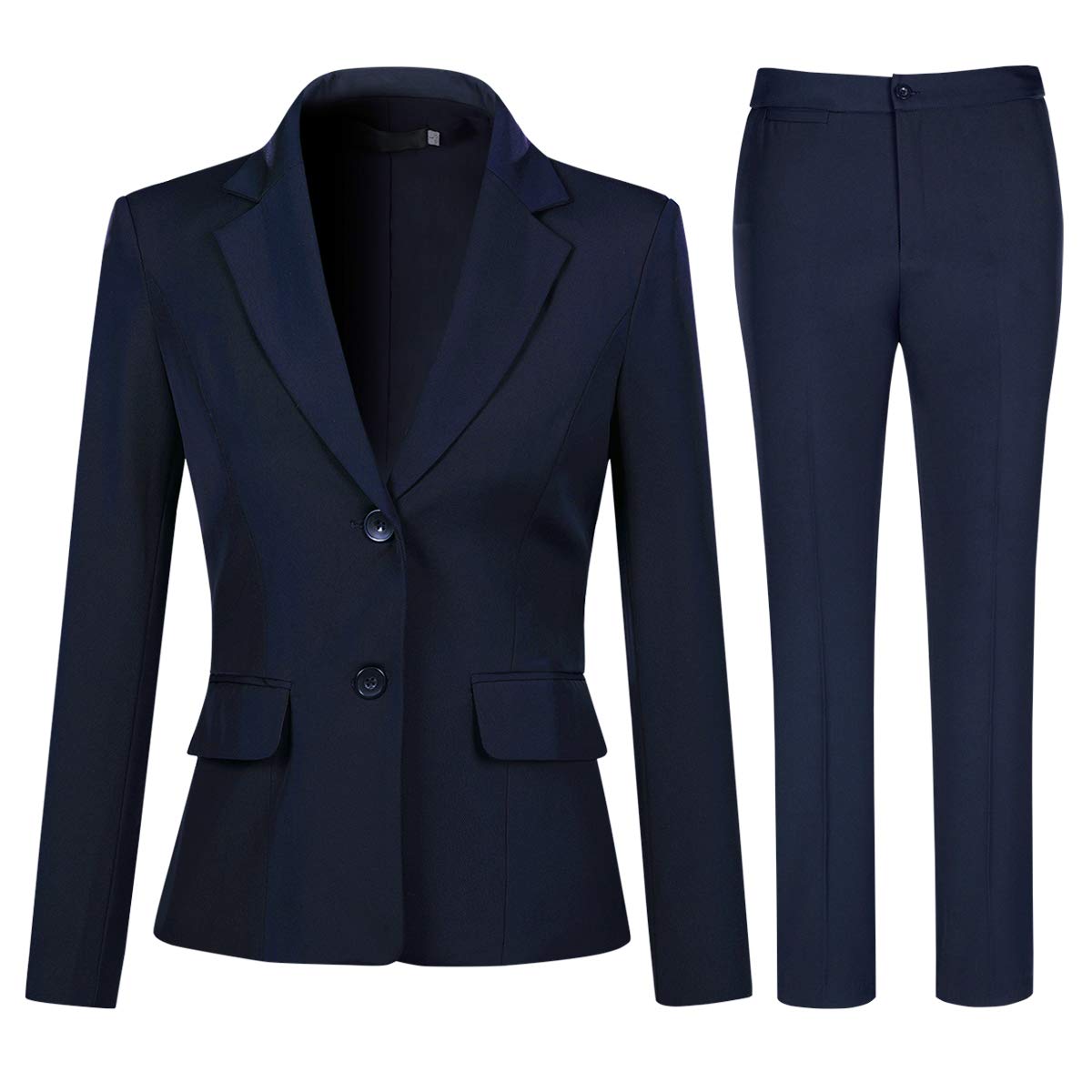 YYNUDA Tailleur Femme Pantalon De Costume Femme Blazer Veste