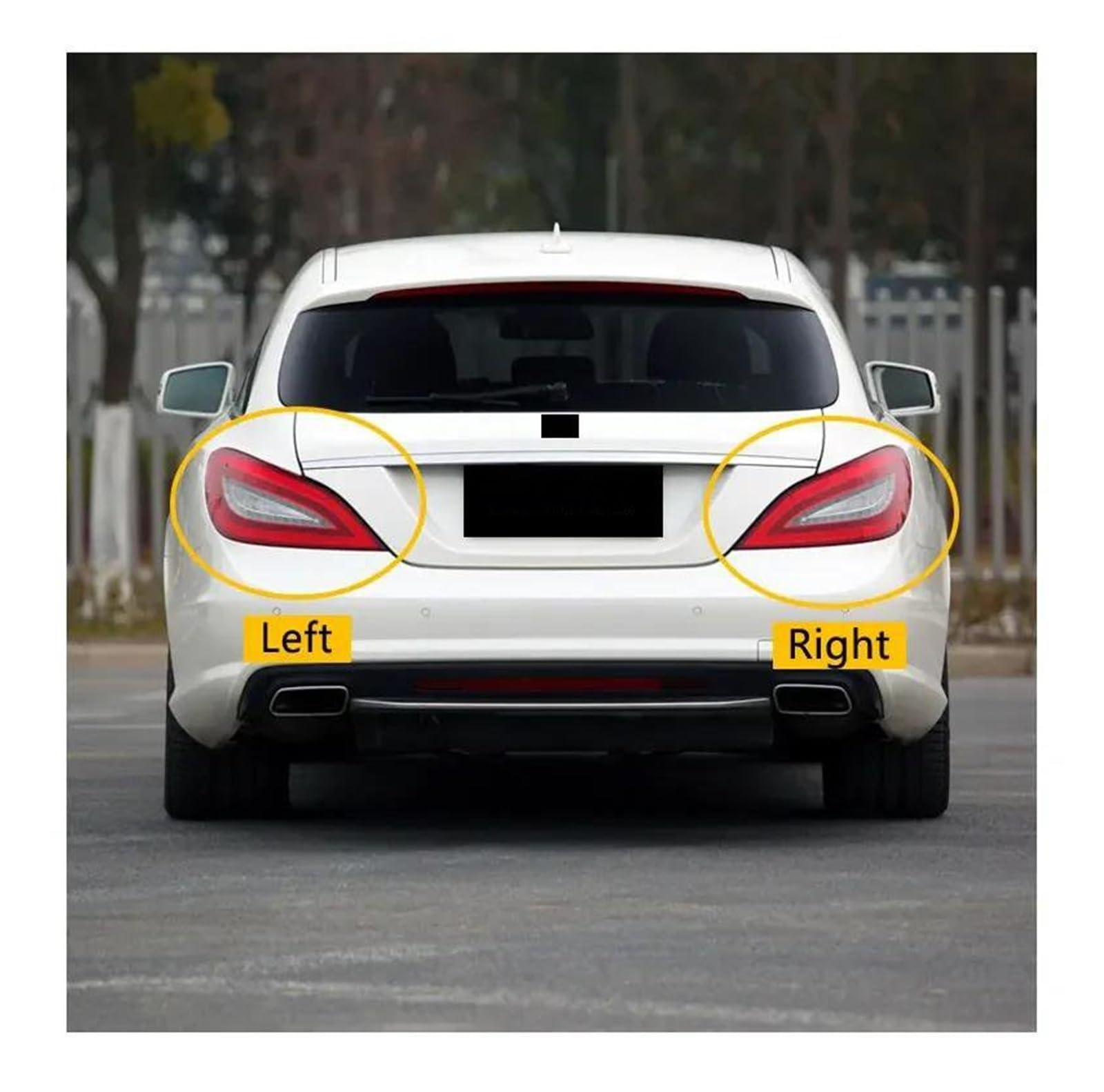 para CLS W218 2012-2017 Luces Freno Carcasa Luz Trasera