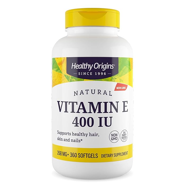 Buy Healthy Origins Natural Vitamin E 400iu 360 Softgels E400 iu as