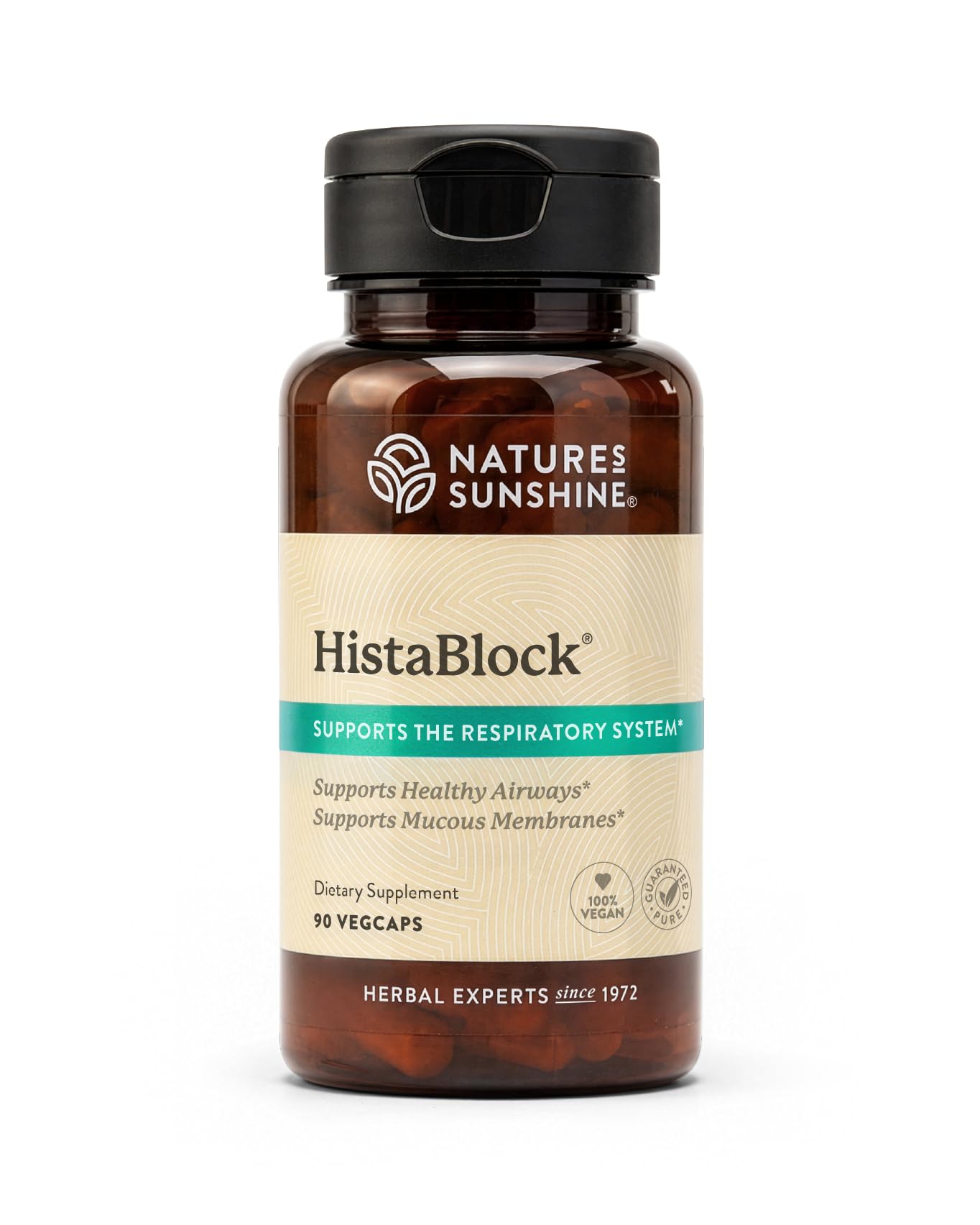 Nature's Sunshine HistaBlock | Respiratory Support Supplement | Supports Airways & Blocks Irritants | Antioxidant Strength | Seasonal Allergy Help | Natural Respiratory Function Aid 90 Capsules