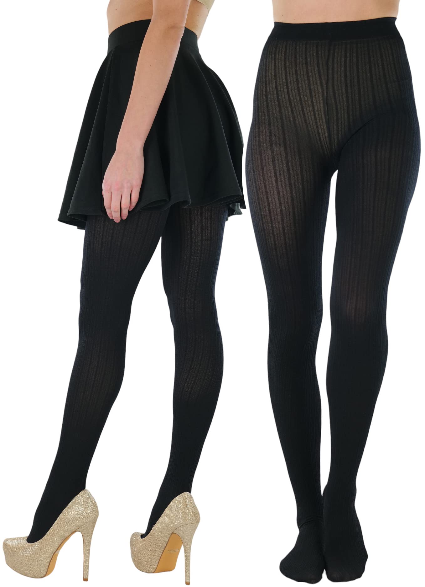 ToBeInStyle Women's Nylon Solid Opaque Pantyhose Tights