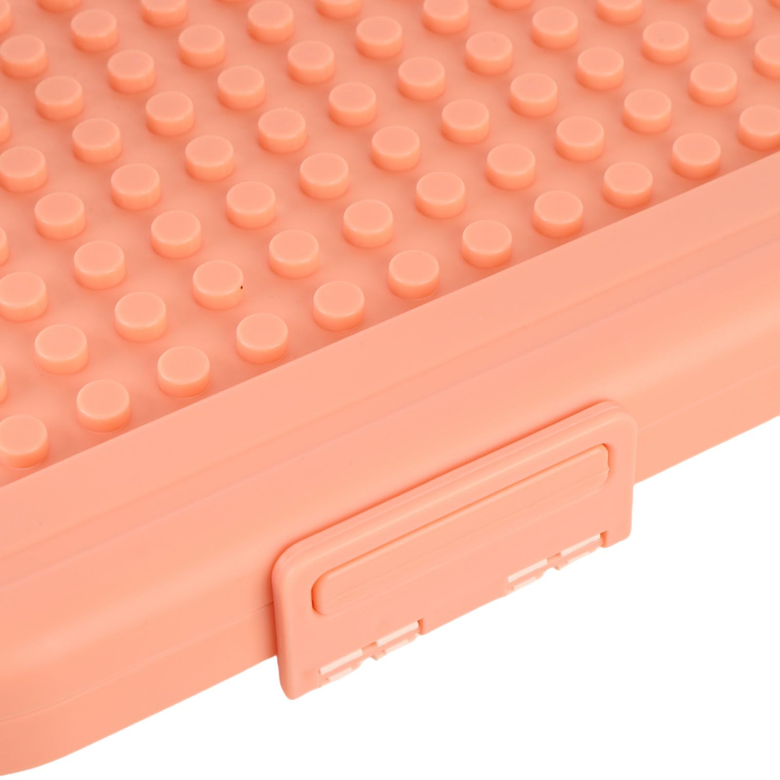 Cryfokt Portaoggetti per Giocattoli Robusta Cassapanca in Plastica con Ruote per L'organizzazione della Sala Giochi, per Bambini e Neonati, Ca.12,2x18,5x19,7", 1 unità (Rosa arancio)