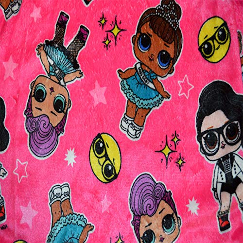 L.O.L. Surprise! Girls' LOL Surprise Pink Plush Robe3