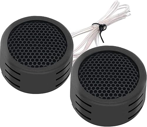Tweeters para audio de coche: paquete de 2 tweeters de coche de alta eficiencia de 500 W de potencia máxima con crossovers integrados