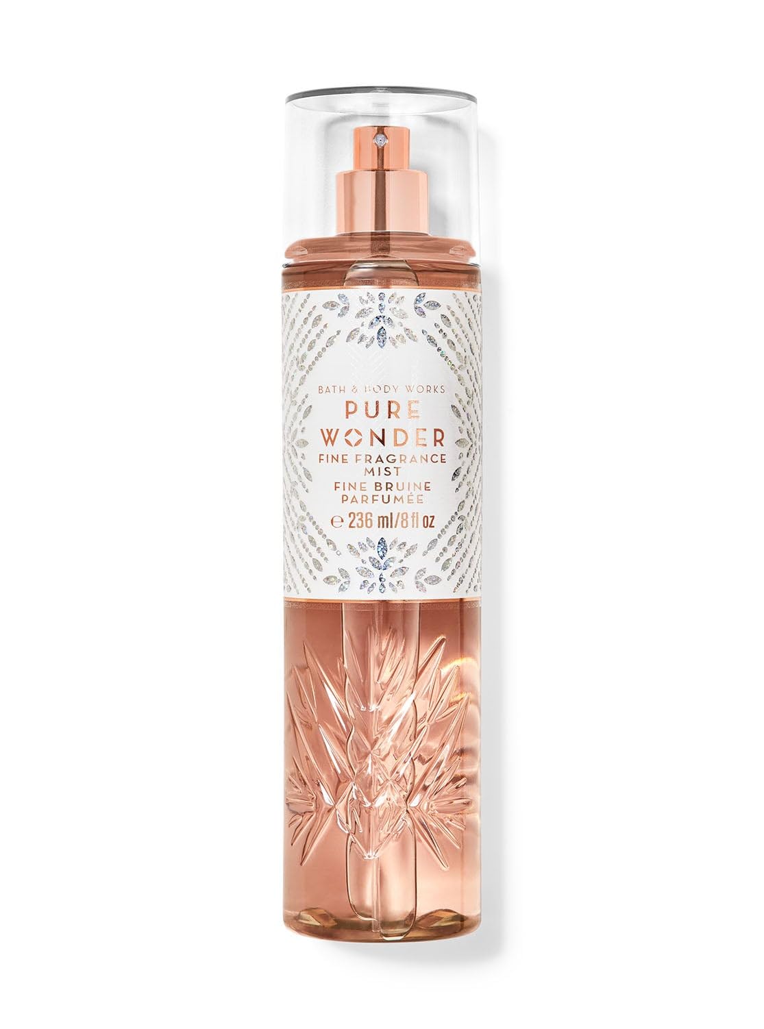 Bath and Body Works Pure Wonder Fine Fragrance Mist, 236 ml, Floral Scent, Warm and Bright