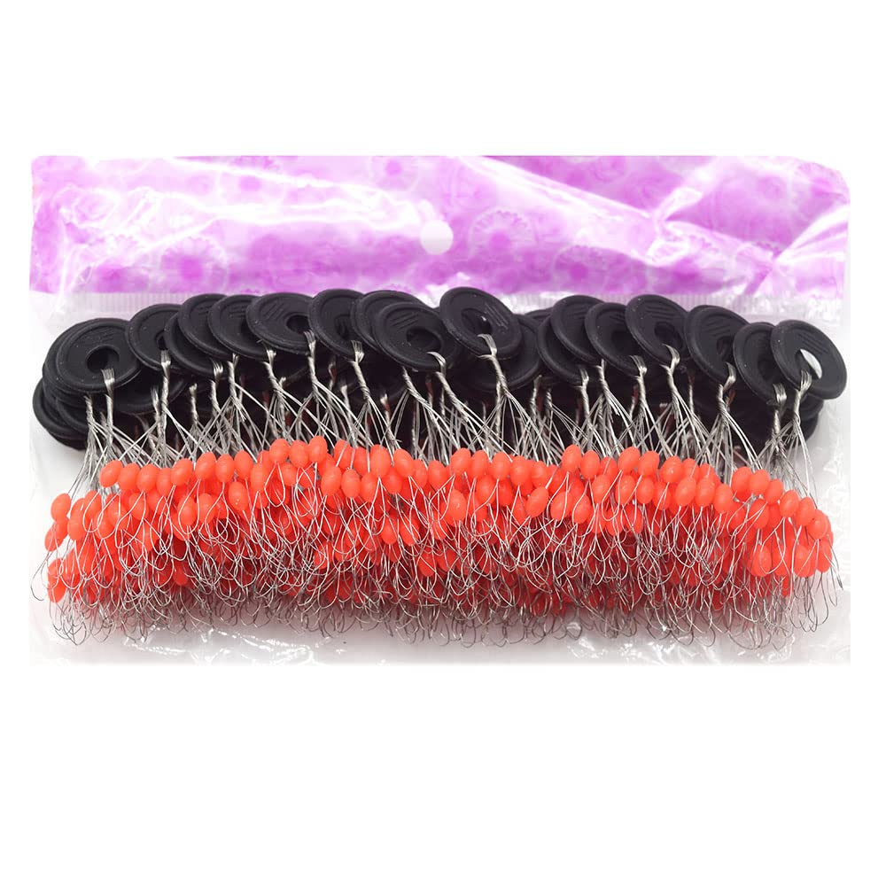 600 Pieces Fishing Bobber Stopper,6 in 1 Soft Silicone Material Beads Float Sinker Stops