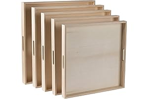 Versatile Wooden Trays for Stylish Serving and Organization