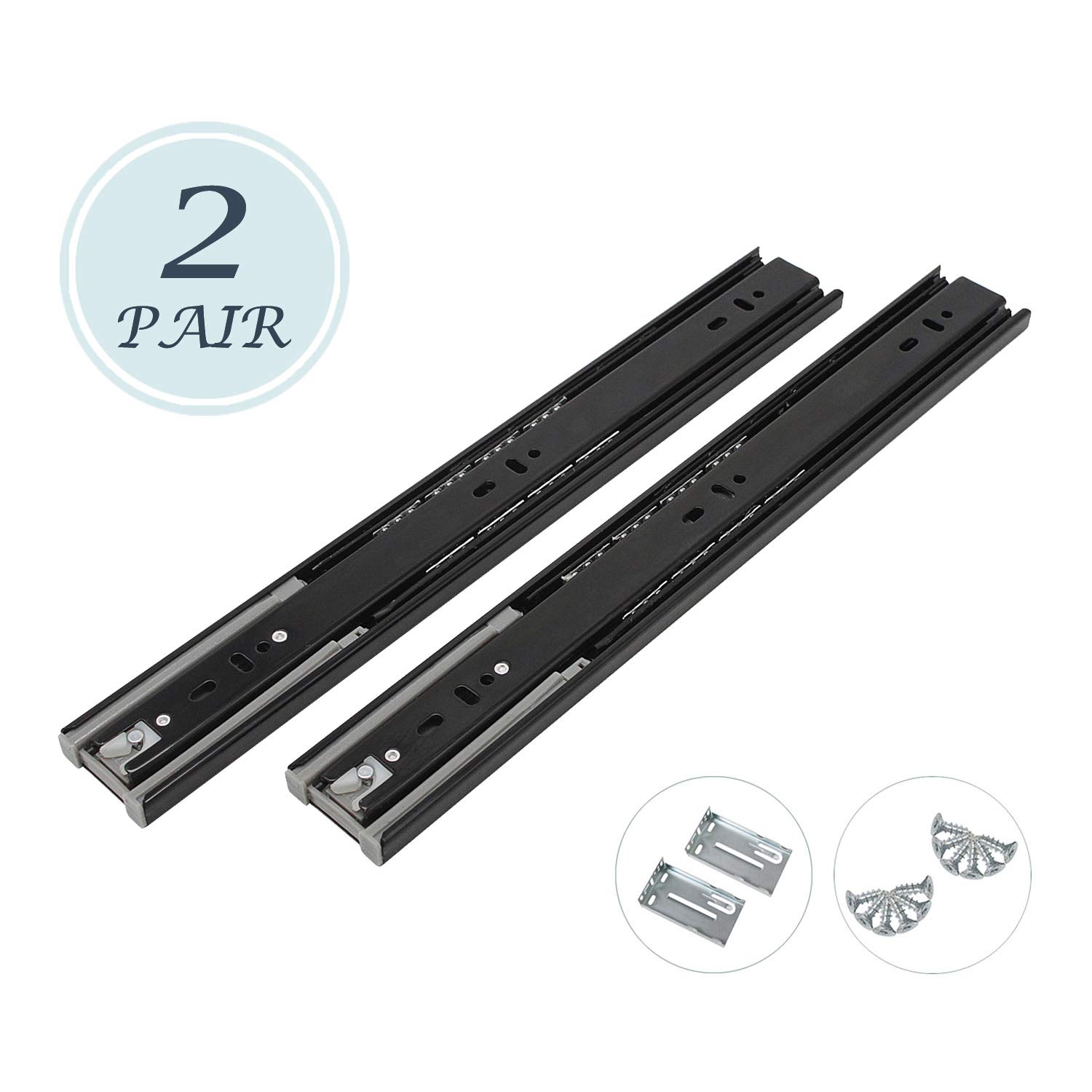 Buy 14 Inch Full Extension Ball Bearing Soft Close Slides 80 LB