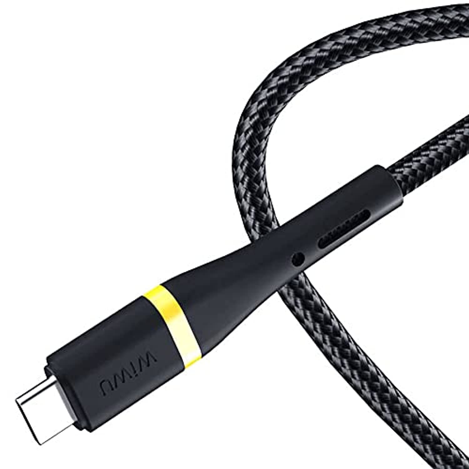 WiWUElite Data Cable ED-106 3A USB And Type-C To Type-C, Black - 1.2m
