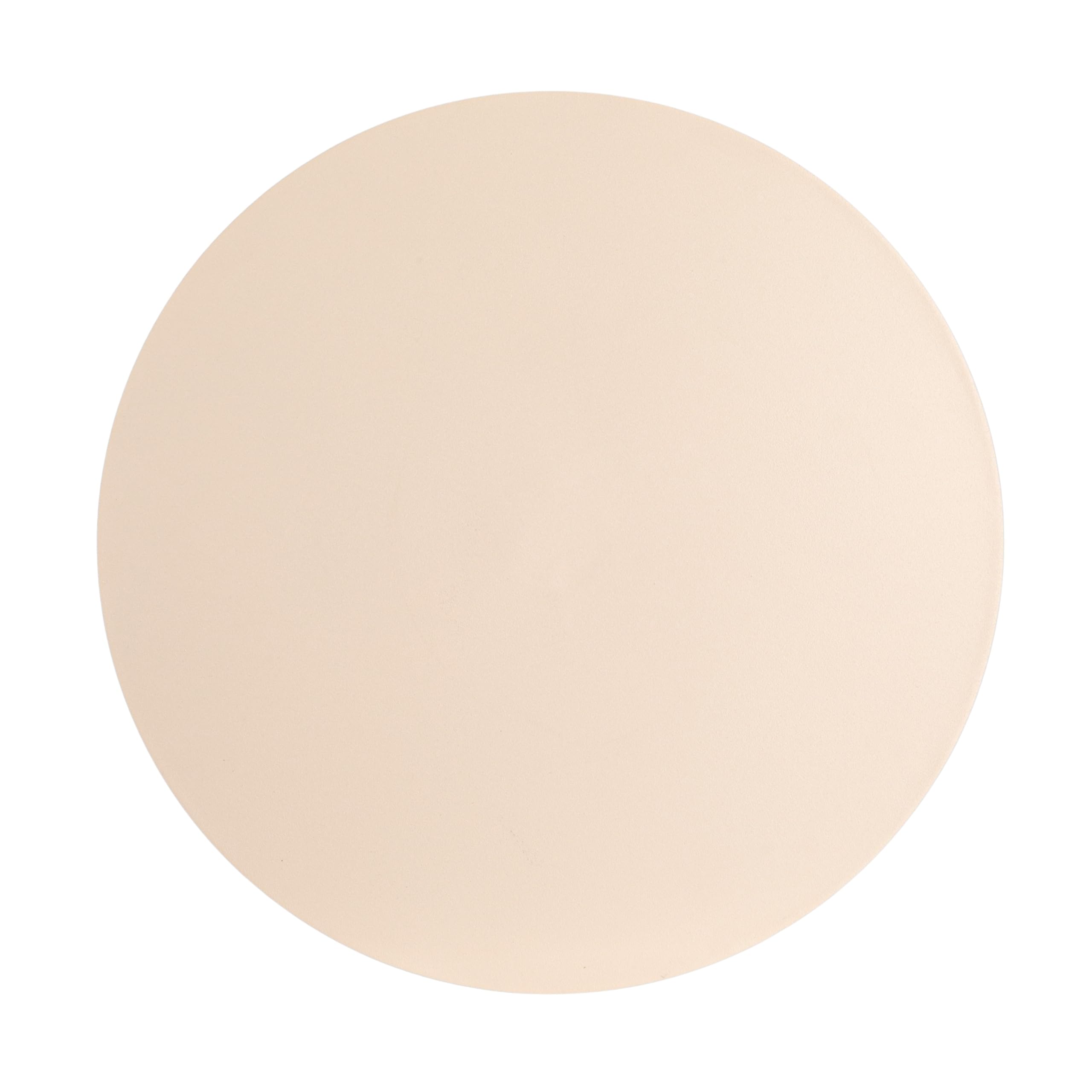 Creative Co-Op Chic Metal Round Side Table, Cream