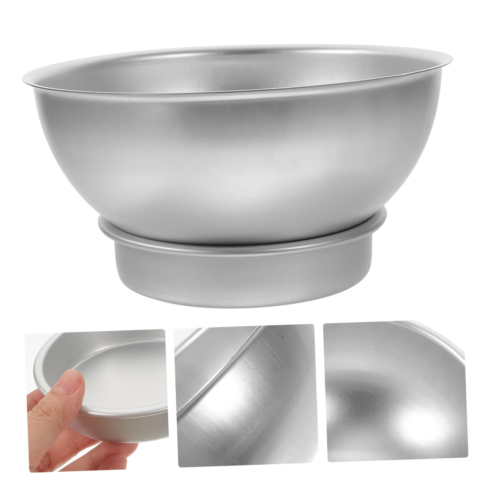 Alipis 6 Ensembles moule à gâteau sphérique corbeille à ovale boîtes de conserve moule demi sphere moule demi-sphère moule de cuisson moule à gâteau bricolage alliage d'aluminium