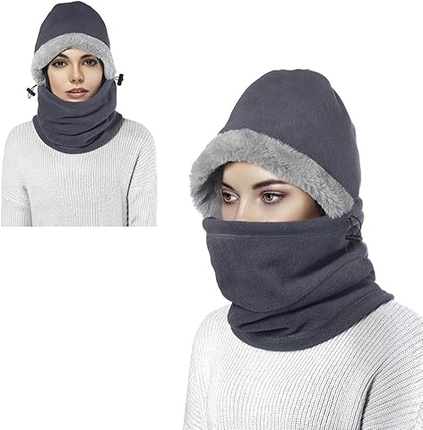 Pasamontañas, Gorro de lana unisex, Máscara de esquí a prueba de viento, Pasamontañas para clima frío, Protección para cuello al hacer deporte al aire libre o andar en motocicleta