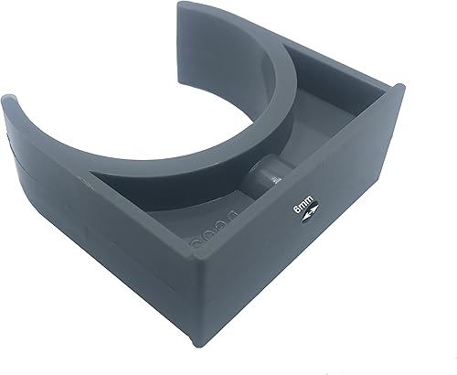 Miniatura 3 de Clips de abrazaderas de tubo de PVC para bandejas de TV con gancho en U de 2.480 in2.48 pulgadas de diámetro exterior para colgar mangueras, soporte