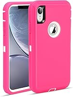 Vista 9 de MAXCURY Funda para iPhone XR, funda protectora de cuerpo completo resistente con absorción de golpes para iPhone 10R, parachoques de PC duro +